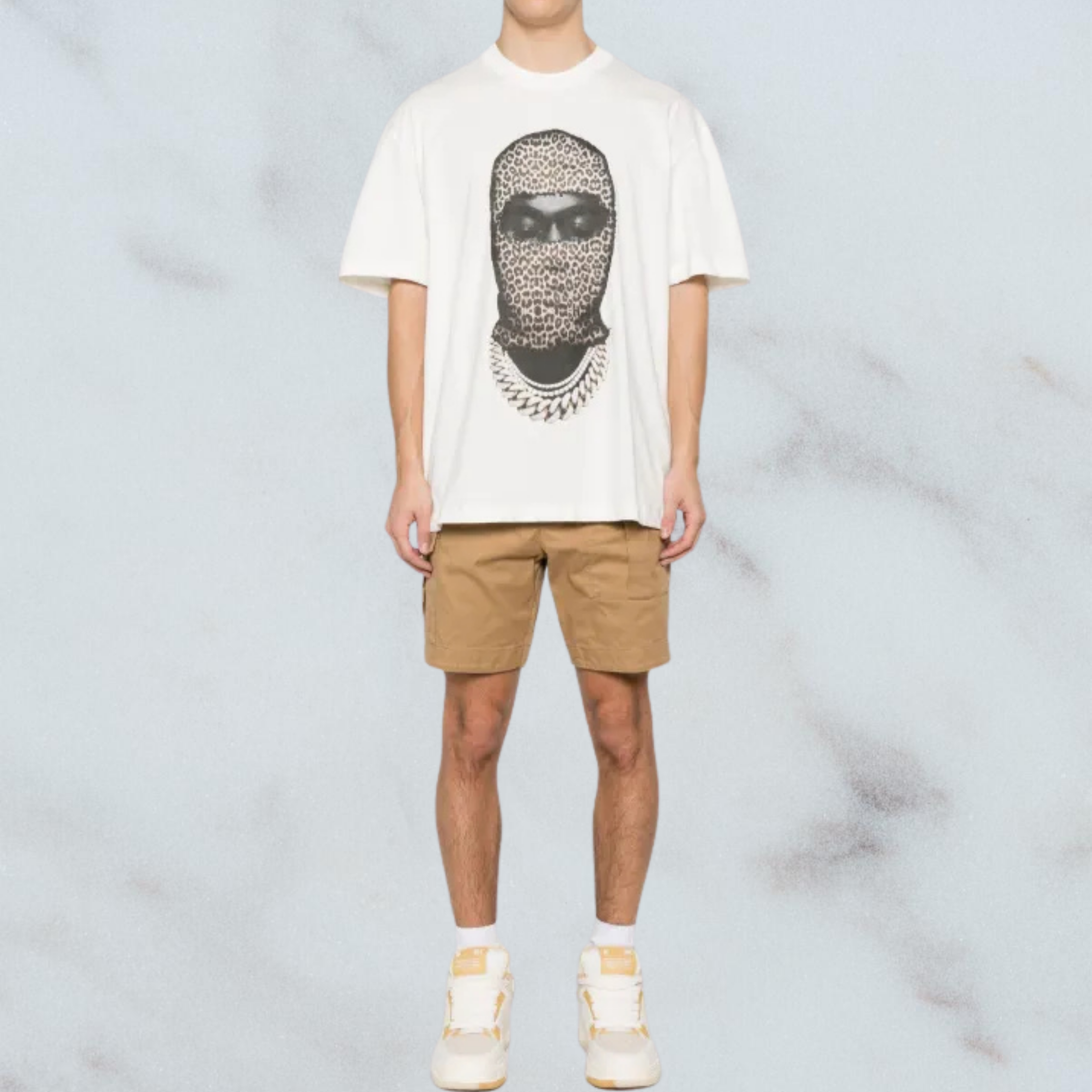 RICH LEOPAR MASK CHAIN TSHIRT (Limited Edition)